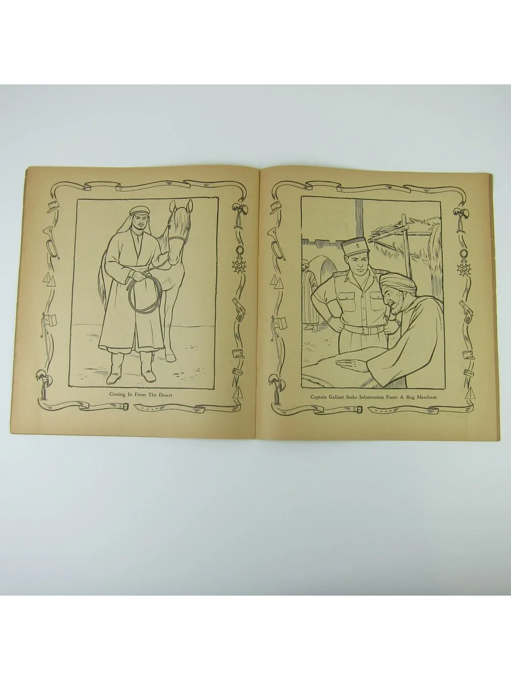 Foreign Legionnaire Coloring Book Abbot #1339 Buster Crabbe & Cuffy Vintage 1956